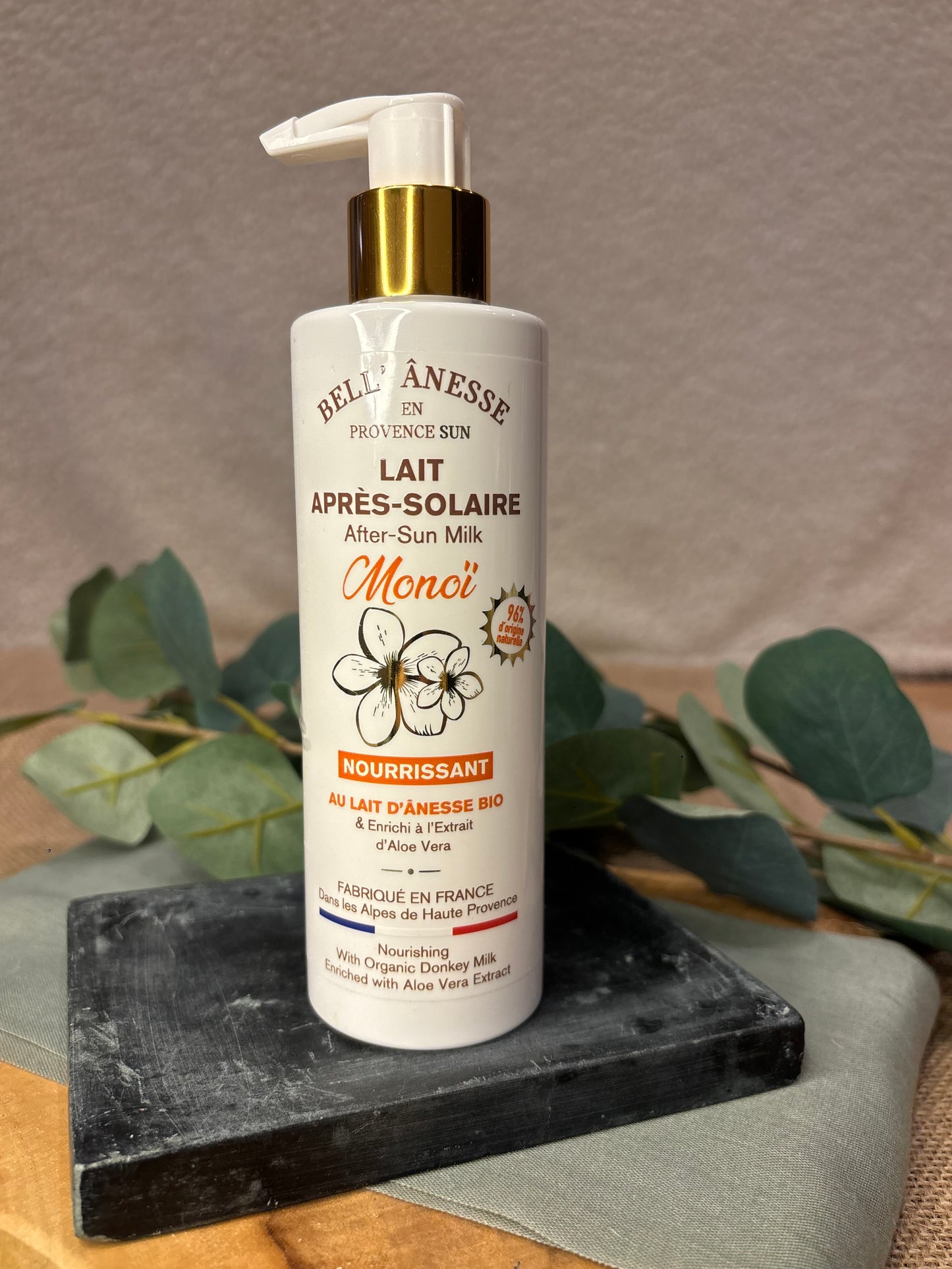 Lait Après Solaire au Lait d'Ânesse et Monoï-Bio-250ml