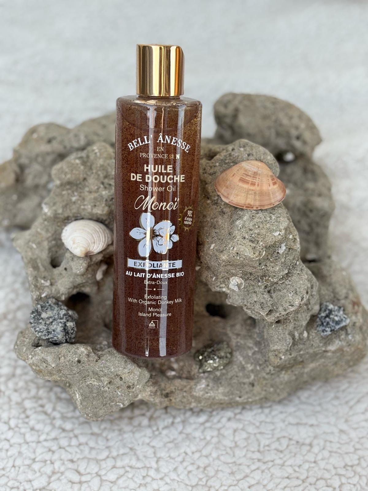 Huile de douche 250 ml Monoï et Lait d'Anesse Bio