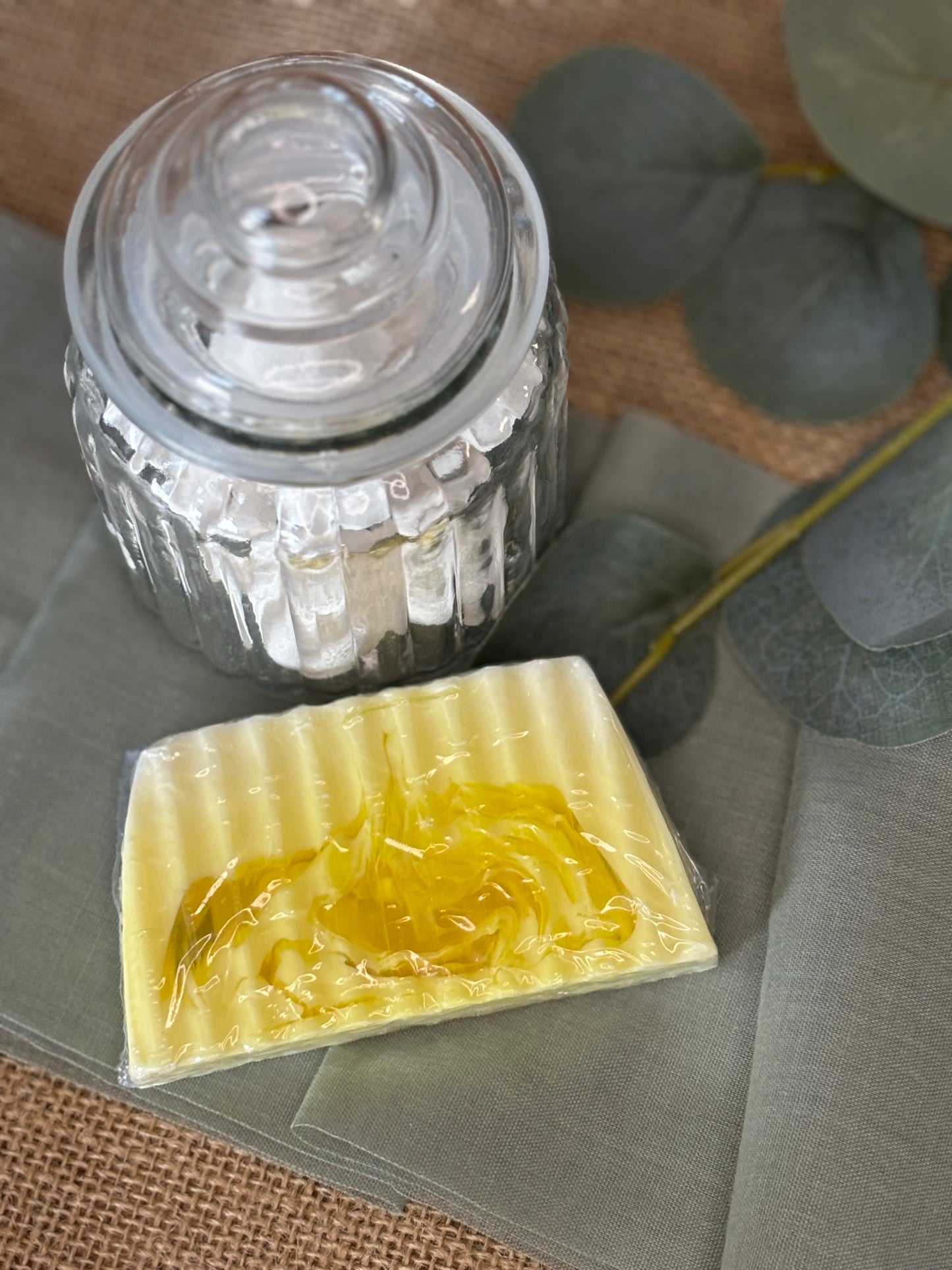 Tranche de savon glycérine Monoï