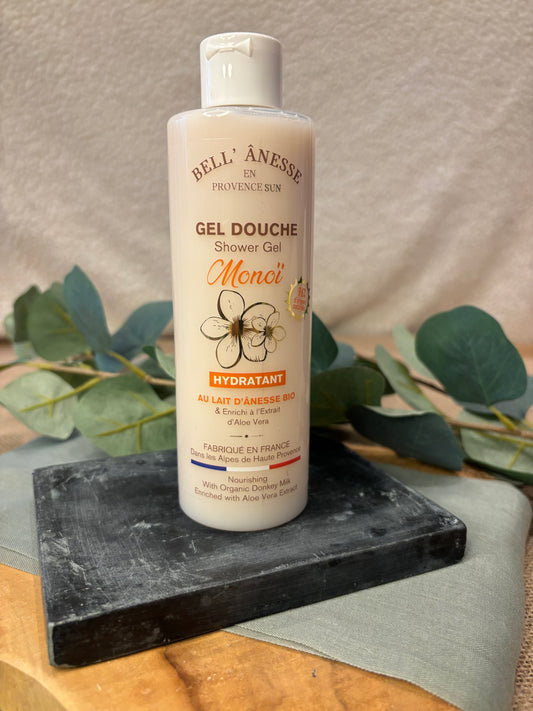 Gel Douche au Lait d'Ânesse et Monoï Bio 250ml