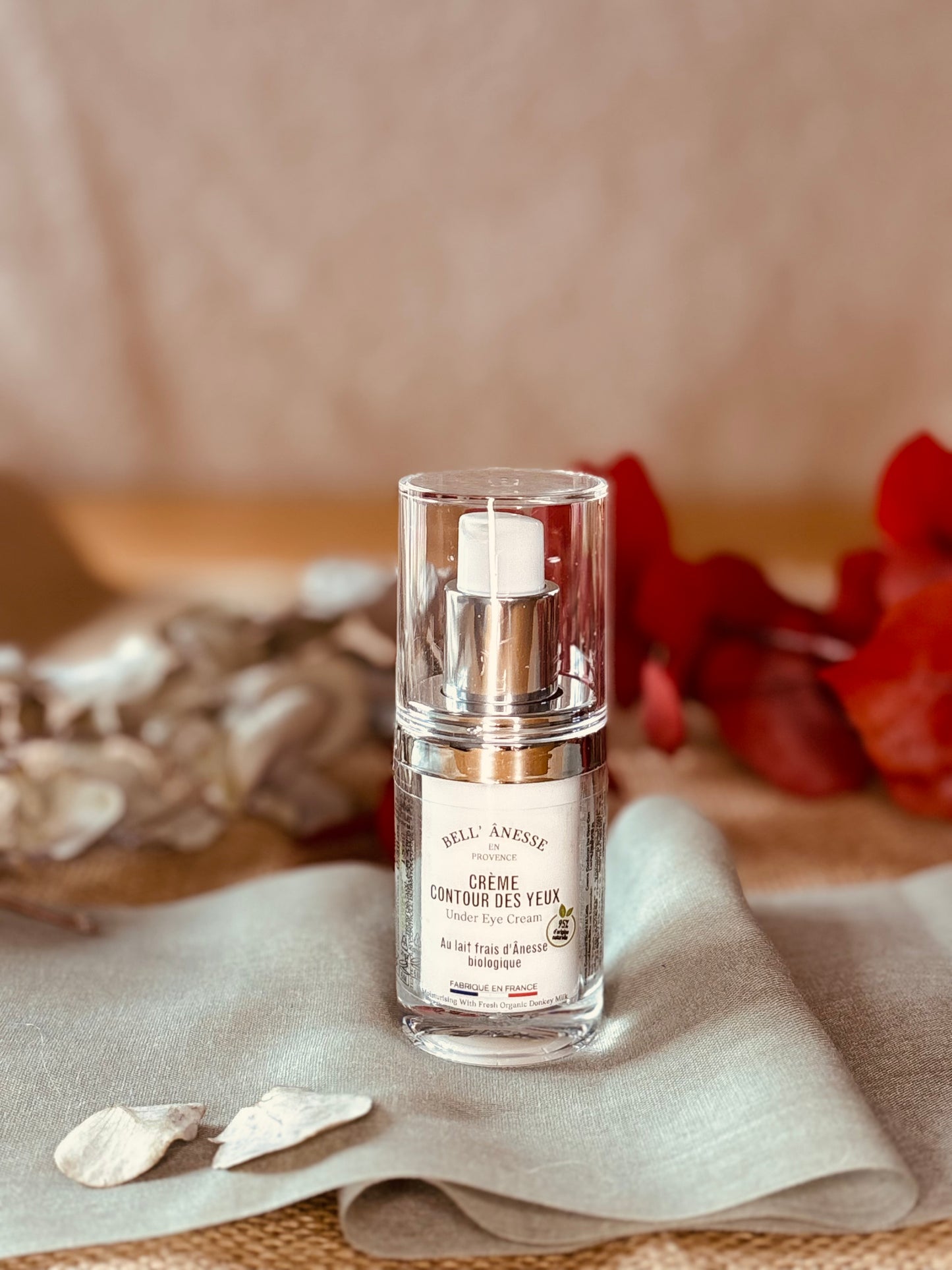 Crème Contour des Yeux au Lait d'Ânesse Bio 15ml