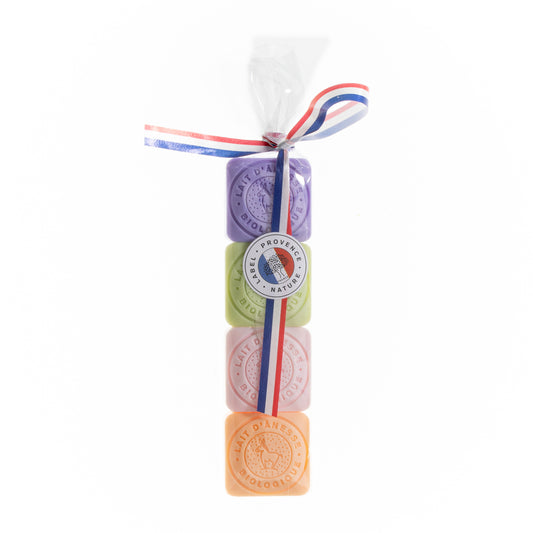 Paquet De 4 Savons Au Lait D’ânesse BIO Parfumé 30g