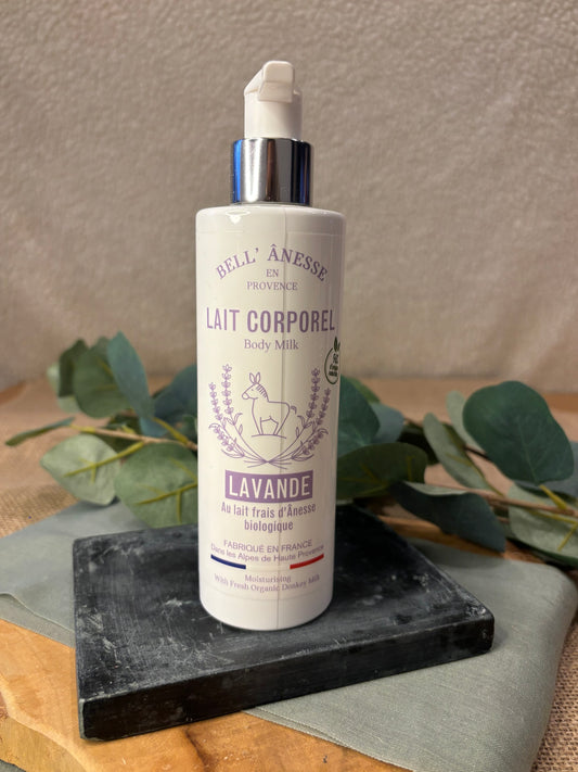Lait Corporel au Lait d'Ânesse et Lavande Bio 250ml