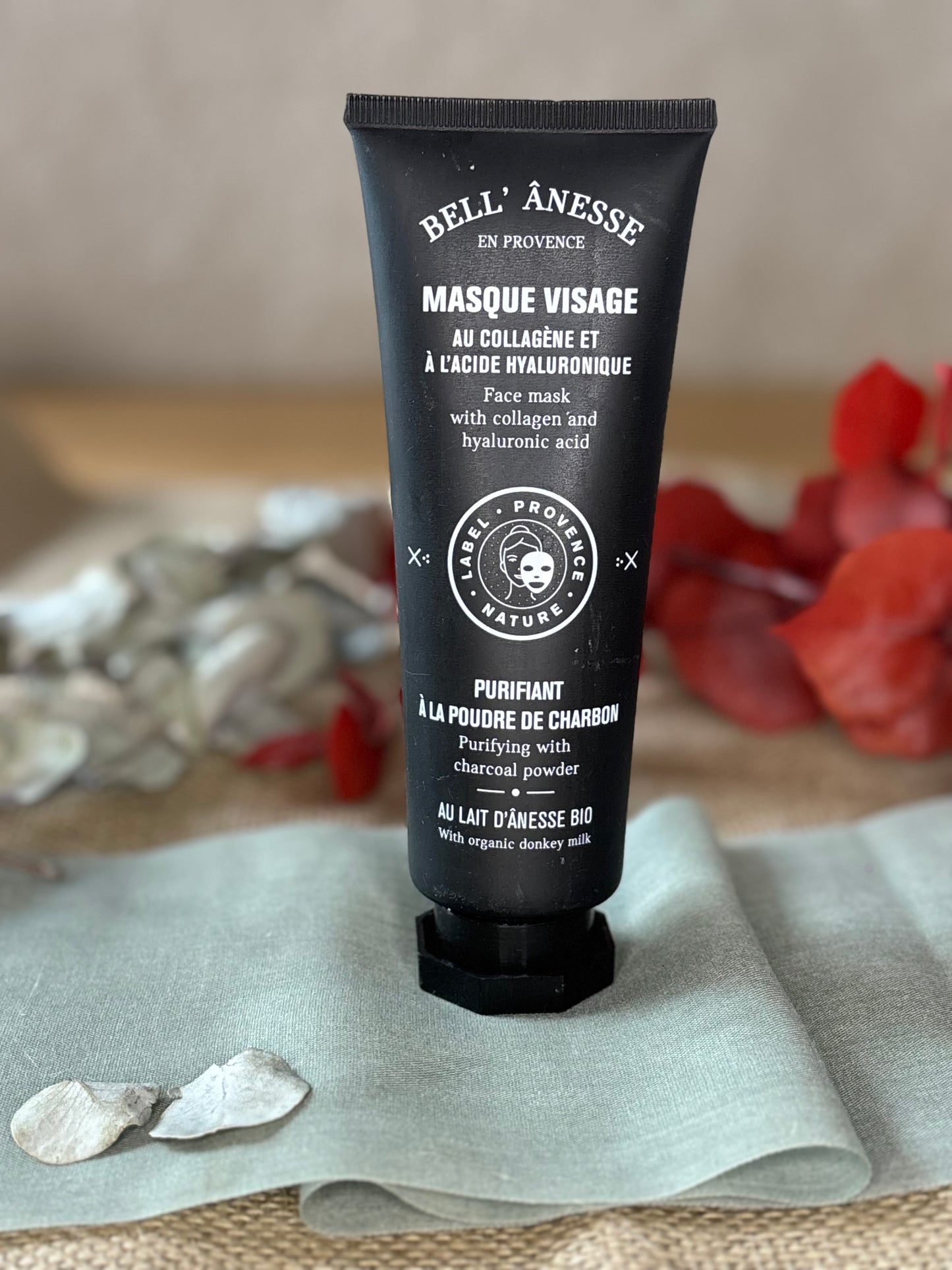 Masque Visage Purifiant au Lait d'Ânesse et Charbon 120ml