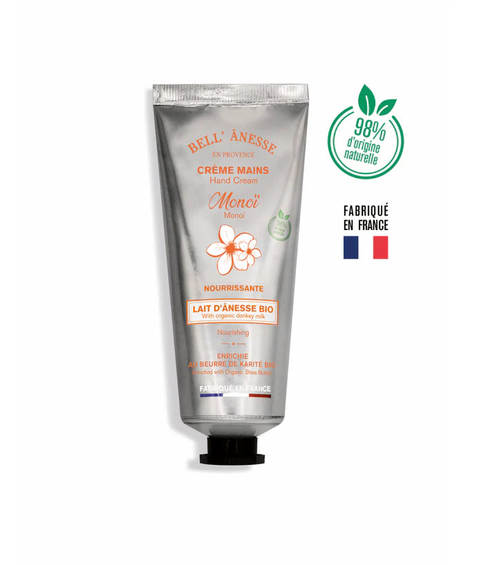 Crème Mains au Lait d'Ânesse Bio Monoï 75ml
