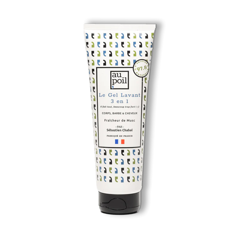 Gel lavant corps cheveux et barbe 250 ml