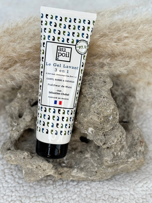 Gel lavant corps cheveux et barbe 250 ml