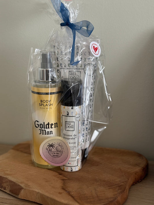 Coffret Homme golden man