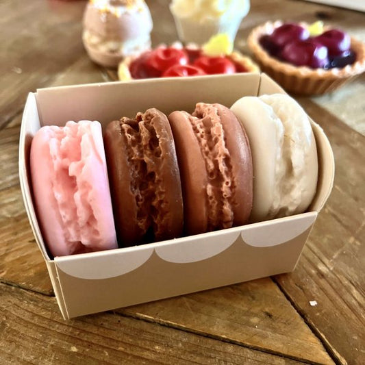 Coffret 4 savons macarons 30 g