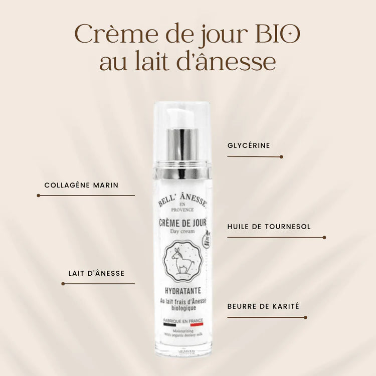 Crème de Jour au Lait d'Ânesse Bio 50ml