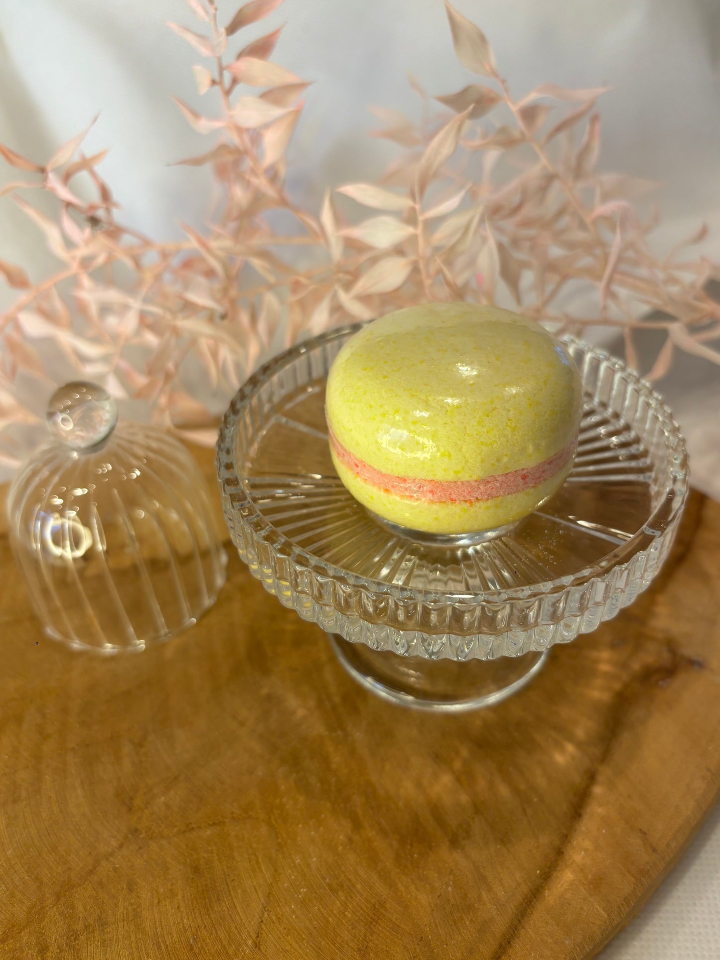 Macaron de bain effervescent parfum - fraise