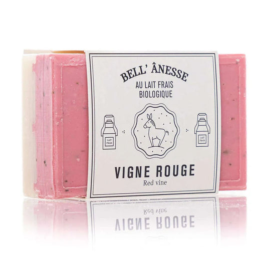 Savon Double Face au Lait d'Ânesse Senteur Vigne Rouge 125g