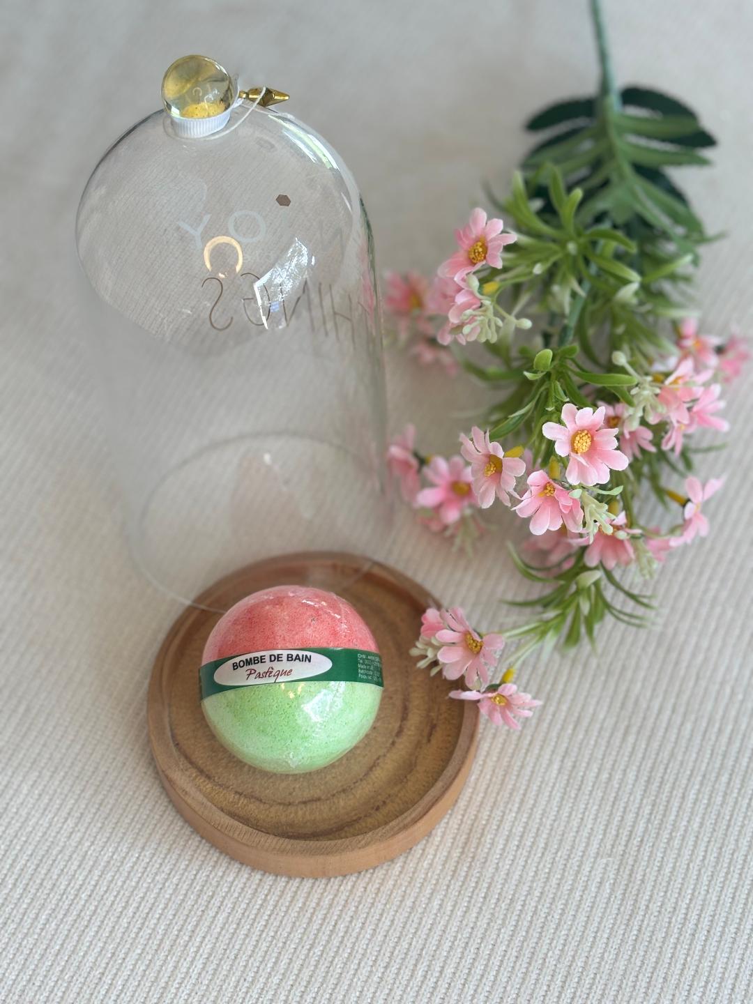 Boule de bain effervescente 125g parfum Pastèque