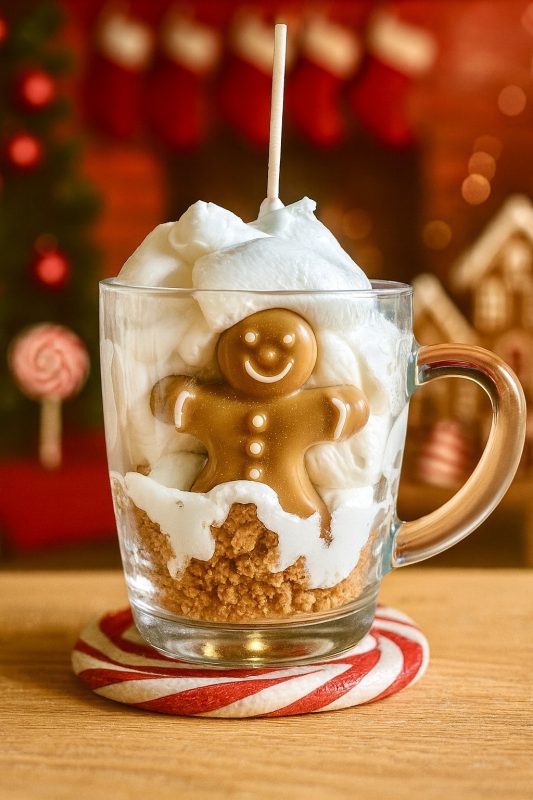 Bougie grande tasse pain d’épice