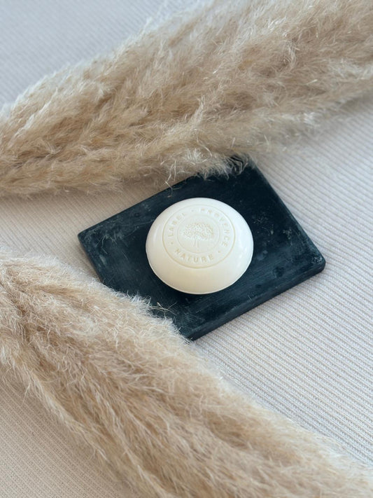 Savon Galet Rond Visage et Corps au Lait d'Ânesse et Argile Blanche